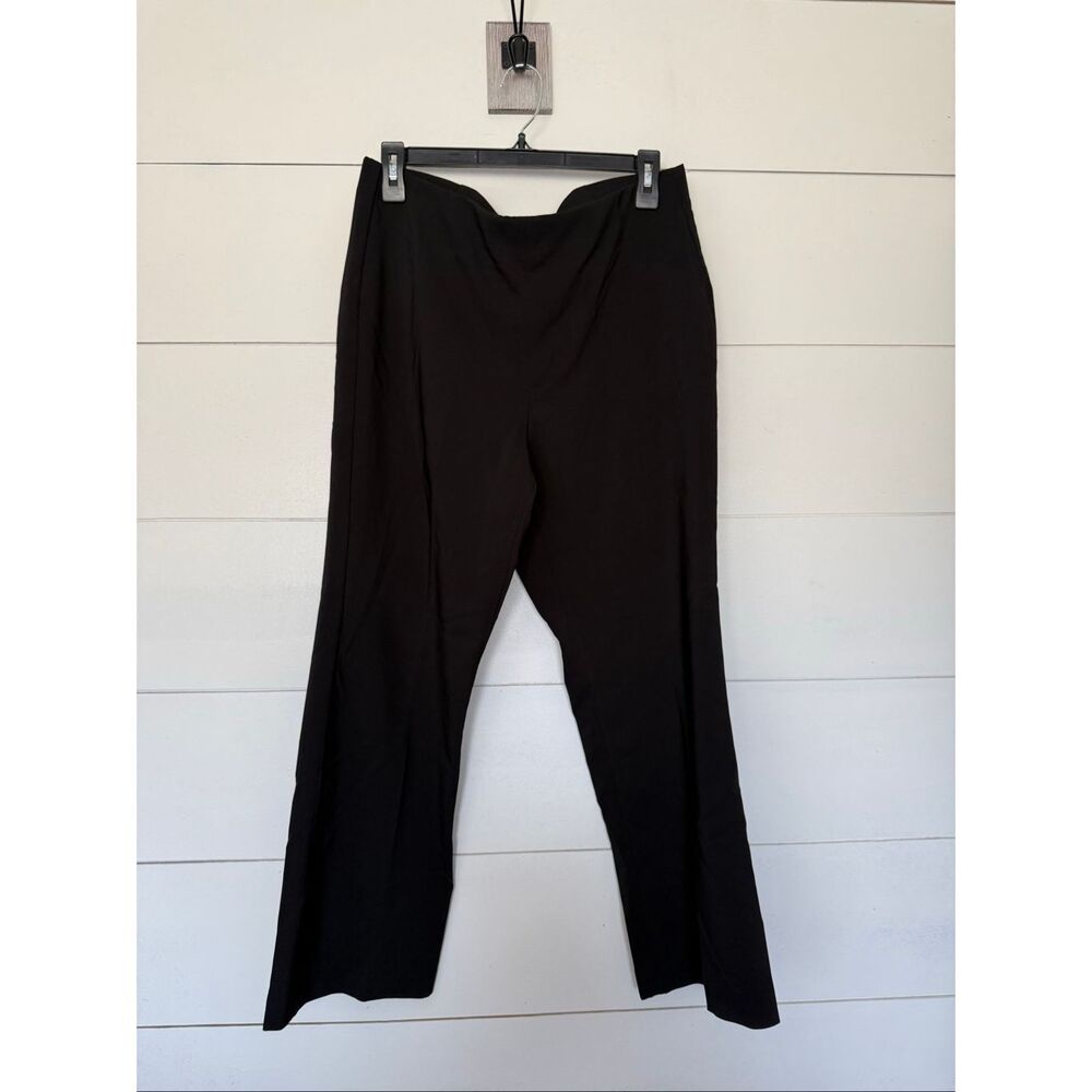 Adrianna Papell Women’s 12 Black Flare Pull on Pants New